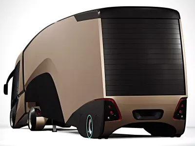 Futuristic Semi Truck 3D model purchase