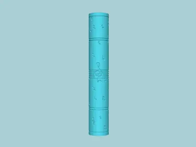 Texture Roll 34 - Music A Negative - Fondant Decoration Maker Free 3D print model