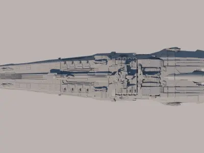Space Battle Cruiser 3D model purchase