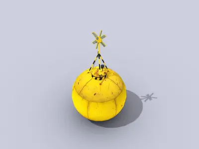 Ocean Buoy Low-poly 3D model