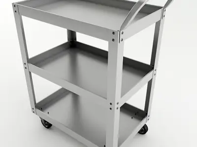Metal Cart 3D model