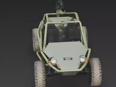 Fast-Attack Scout Buggy 3D Model Low-poly 3D model