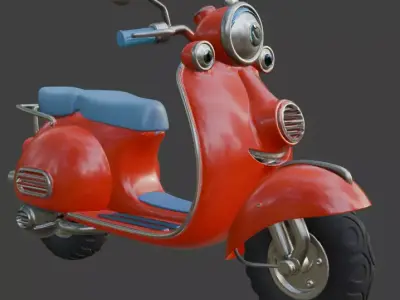 Scooter 3D Model 3D model 4