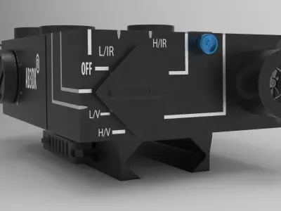 DBAL-A2 Laser Low-poly 3D model