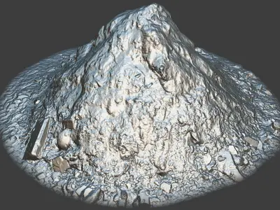 Garbage Pile Low-poly 3D model purchase
