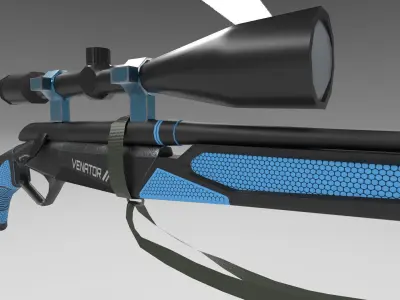 Venator Rifle Low-poly 3D model