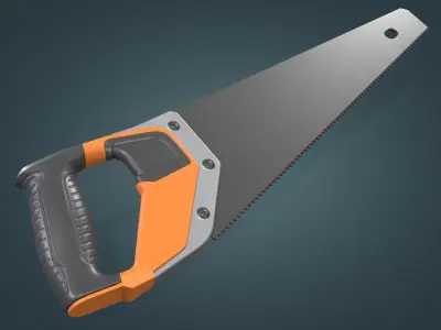 Tooth Saw Low-poly 3D model
