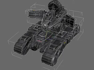 SF Medium Tank Radar MK7 Low-poly 3D model