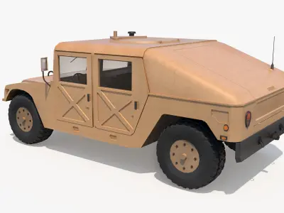 Army Vehicle  Low-poly 3D model
