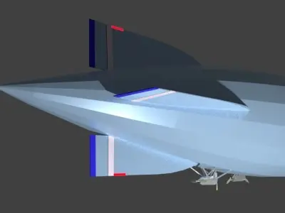 Dirigible airship 3D model
