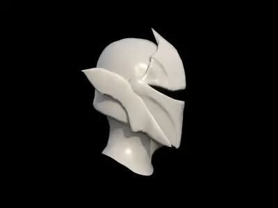 Medieval Helmet - 2 Objects Low-poly 3D model