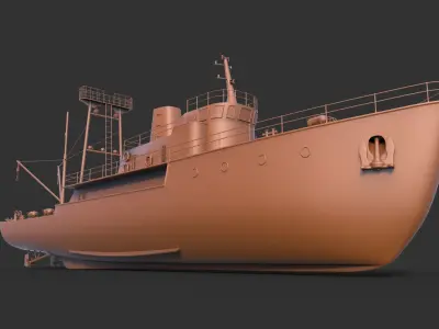 Ship Fishing mk4 3D print model
