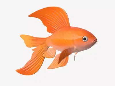 Goldfish cartoon 3D model