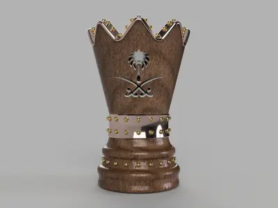 Wooden Arabic Incense Burner 3D print model