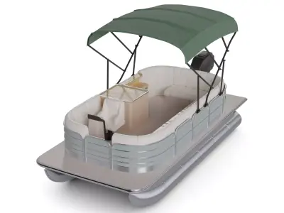 Leisure Pontoon 3D model by vanshpapneja884 - PBR