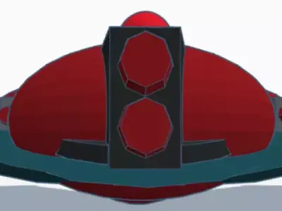 chameleon Battleship 3D print model