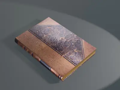Set of 11 old Books Free low-poly 3D model