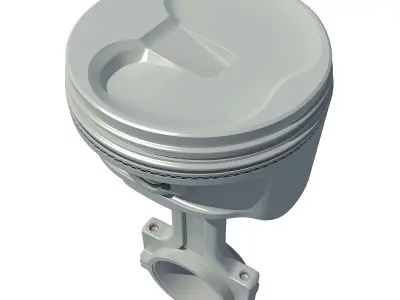 Detailed model of Piston 3D model