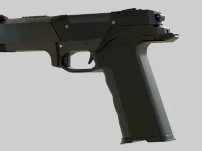 Handgun Low-poly 3D model order