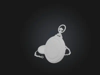 Antique Pocket Watch Low-poly 3D model