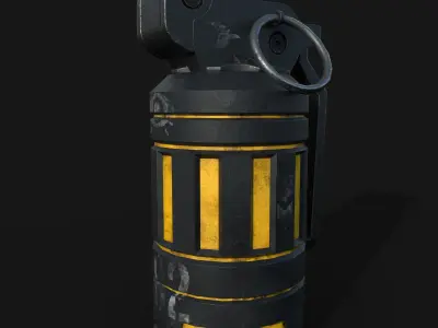 Stun grenade Low-poly 3D model