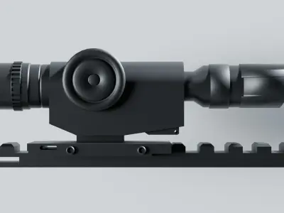 High-Precision Riflescope for Enhanced Accuracy 3D model