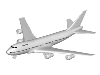 Boeing 747-8 3D model purchase