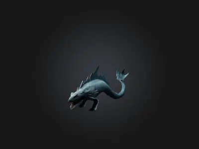 Realistic Leviathan Model Low-poly 3D model