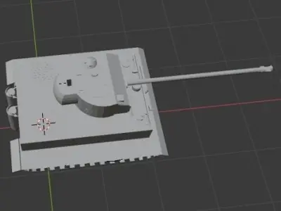 Panther tank Low-poly 3D model buy
