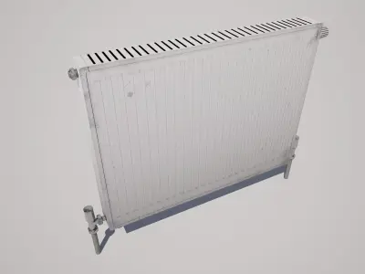  Radiator Heater Low-poly 3D model