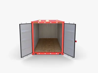 20ft Shipping Container CAI v2 3D model