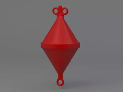 Sea Buoy 01 Red 3D model