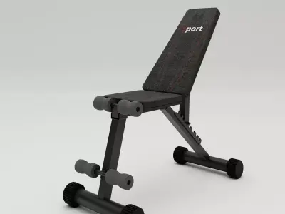 Gym bench 3D model purchase