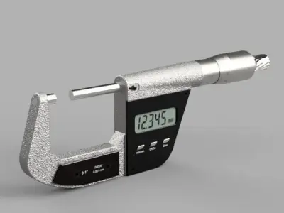 Digital Micrometer 3D model