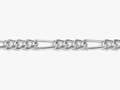 Link Chain V2 - Steel Figaro Proof  3D model