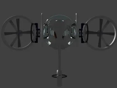 Sci-fi Drone Free low-poly 3D model buy