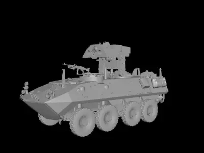 LAVAT AntiTank MissileCarrier Low-poly 3D model