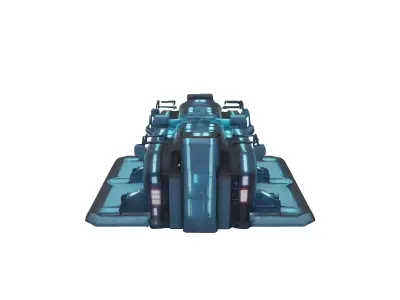 sci fi lab with so many rooms 3D model purchase