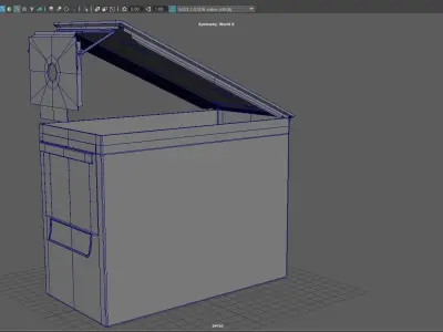 Realistic Milspec Ammo Can with four texture variants Low-poly 3D model