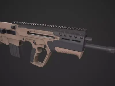 IWI Tavor 7 Low-poly 3D model