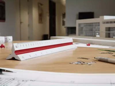 Scale Ruler 3D model