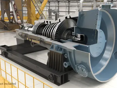  Cross Section of Steam Turbine 