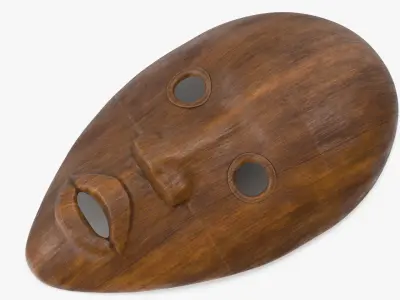  African Mask Wood 