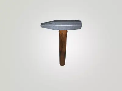 Compact Utility Hammer - Hand Tool 3D Model Free low-poly 3D model