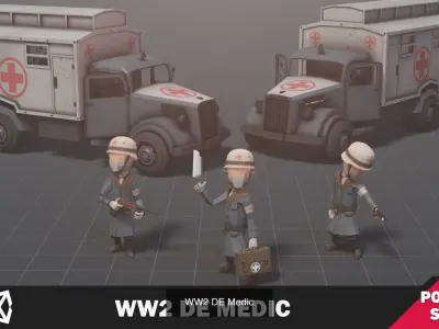 WW2 Polygon Bundle 3D Model Pack