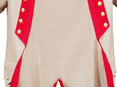 Train Coat Low-poly 3D model