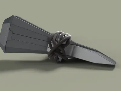 Stormbreaker of Thor from movie Avengers Infinity war 3D model