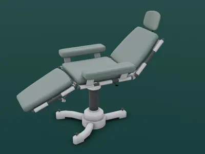 Medical Chair 3D Model  Low-poly 3D model