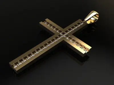 Large Diamond Cross 3D print model