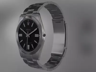 Rolex Oyester Perpetual 41 mm Black Dial 3D model